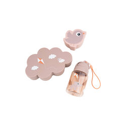 Playground Lunch & Snack Box with Straw Bottle, powder, Done by Deer