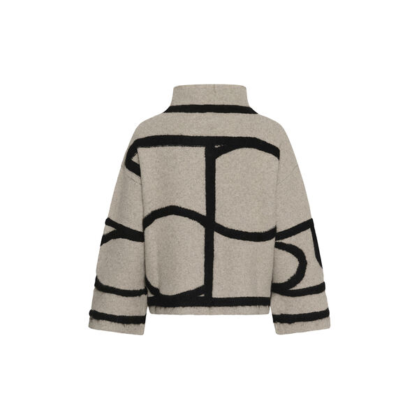 SLSorea Mono Pullover | Beige w Black monogram | Pullover, Soaked in Luxury