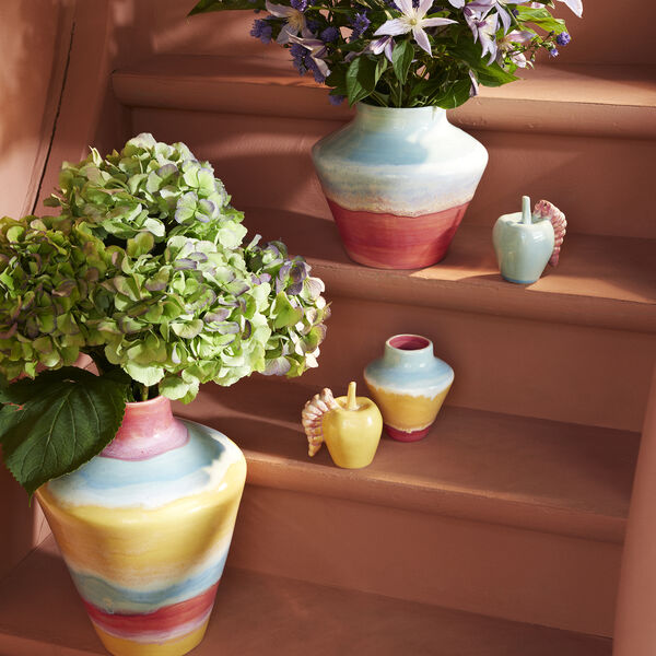 Poppery Vase, pink/mint/yellow, K&auml;hler