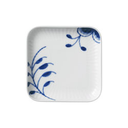 Blue Fluted Mega Square Plate 9 cm, Royal Copenhagen