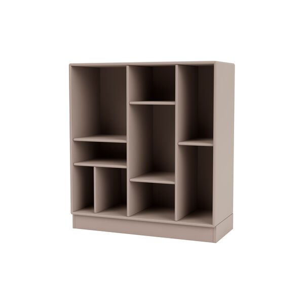 Montana 1613 Shelf with Legs, 137 mushroom/black, Montana Furniture