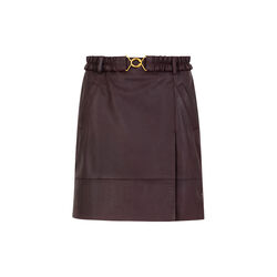Leather miniskirt, bordeaux, Coster Copenhagen