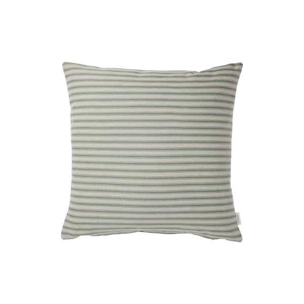 Outdoor Fine Stripe Cushion, green, Compliments