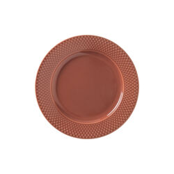 Rhombe Color Lunch Plate Ø 23 cm, terracotta, Lyngby Porcelæn