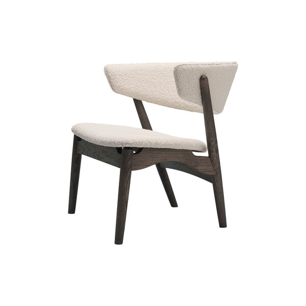 Sibast No 7 Lounge Chair, dark oiled oak/ivory, Sibast Furniture