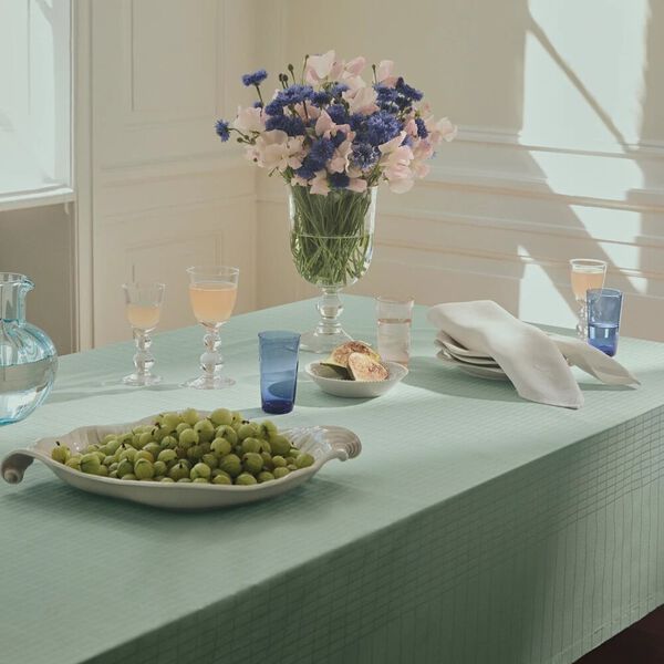 CLASSIC LINES Tablecloth, glass green, Georg Jensen Damask
