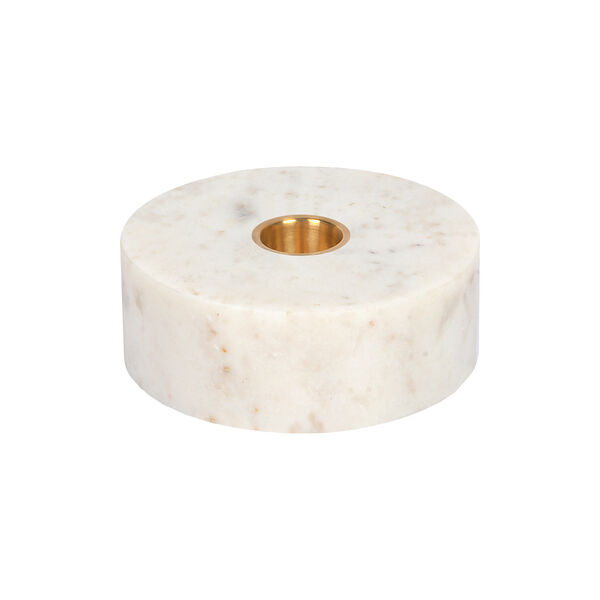 Marble base Candleholder, white, Uyuni Lighting