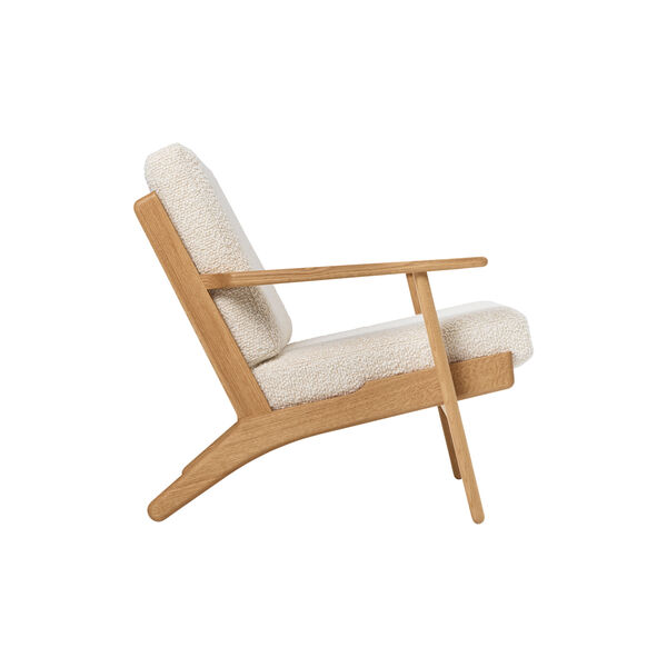 CH290 Lounge Chair, 1501 eggshell/oiled oak, Carl Hansen & Søn