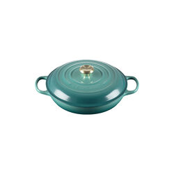 Signature cast iron buffet pot 30 cm, bleu riviera, Le Creuset