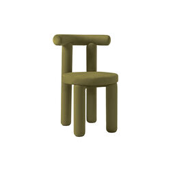 Calan Chair, velvet olive green, Westwing Collection