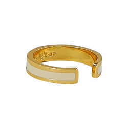 BANGLE justerbar ring, white sand, bangle up