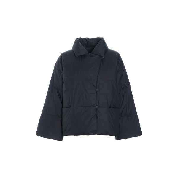 Feather down jacket with lapel, black, BITTE KAI RAND