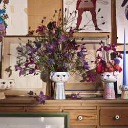 Eva Vase 18.5 cm, blue, Bj&oslash;rn Wiinblad