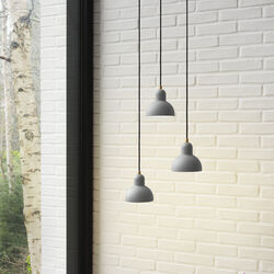 KAISER idell&trade; 6722-P Pendant, easy grey/brass, Fritz Hansen