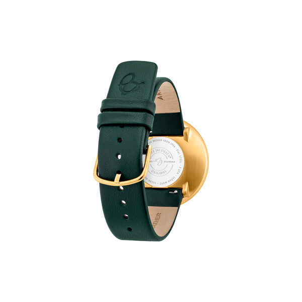 City Hall Wrist Watch, green/gold/green, Arne Jacobsen Watches