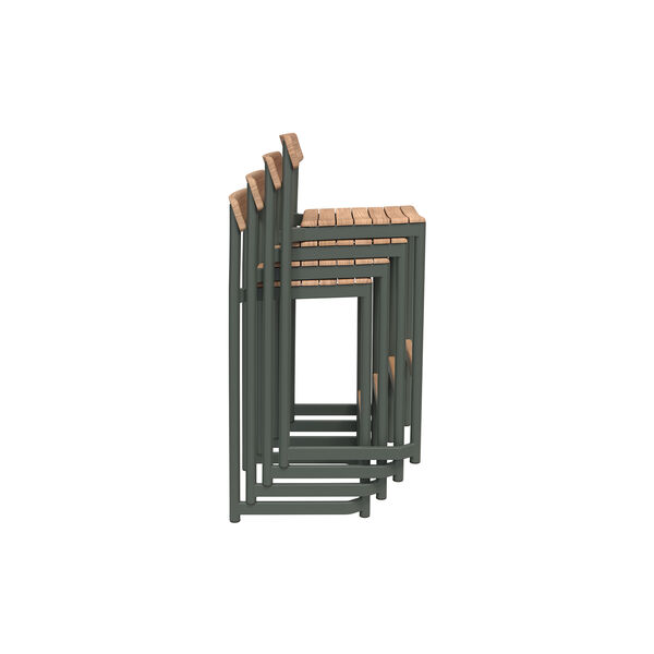 Pelagus Bar Stool, hunter green, Fritz Hansen