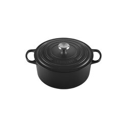 Signature round cast iron pot &Oslash; 28 cm, matte black, Le Creuset