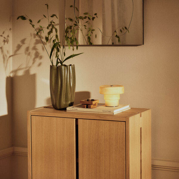 Ripple Portable Lamp | H 10 | Oat, Ferm Living