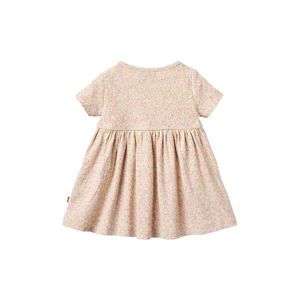 Jersey Dress S/S Nova, coral flowers, Wheat