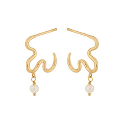 Ocean Dream Earrings, gold, Pernille Corydon Jewellery