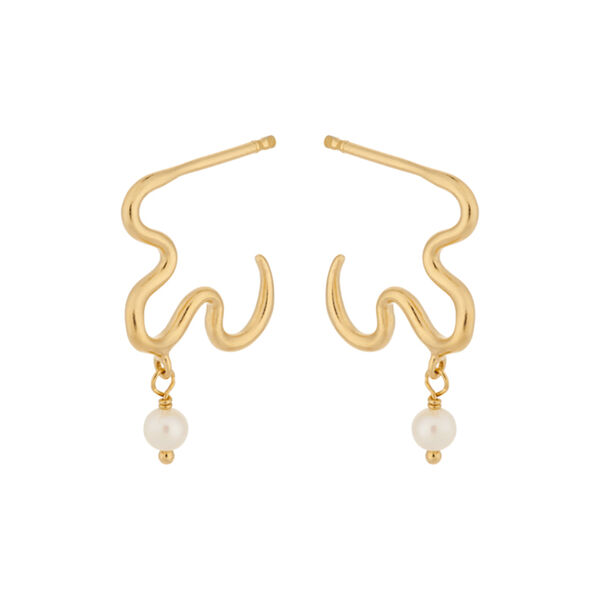 Ocean Dream Earrings, gold, Pernille Corydon Jewellery
