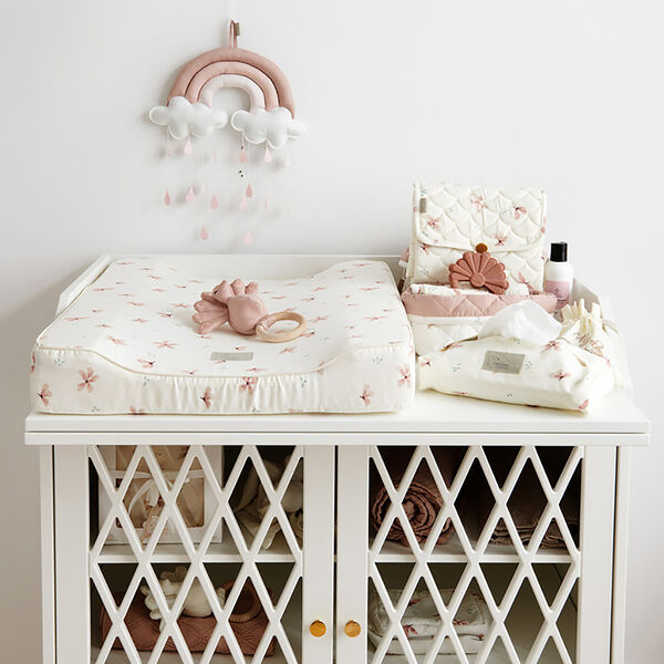 Quilted Changing Mat, windflower creme, Cam Cam Copenhagen