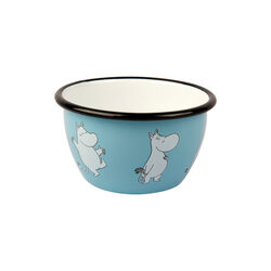 Moomin Enamel Bowl, light blue, Muurla