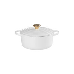 Signature Round Pot &Oslash; 24 cm, white, Le Creuset