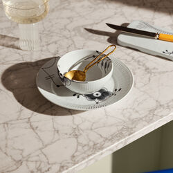 Black Fluted Mega Bowl 24 cl, Royal Copenhagen