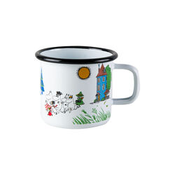 Moomin Valley Enamel Mug, white, Muurla