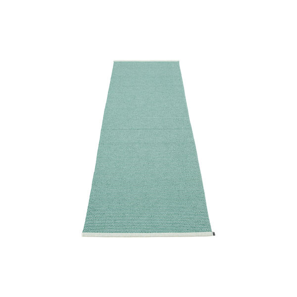 Mono Plastic Rug, jade/pale turquoise Mono Plastic Rug, jade/pale turquoise, Pappelina