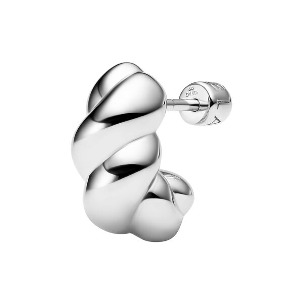 Robe Earring Small, silver, Maria Black