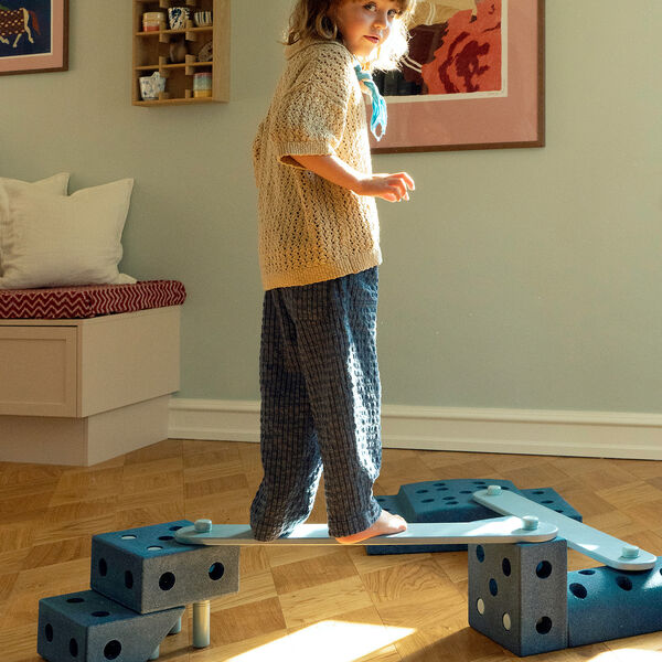 2 x Balance Beams, sky blue, MODU