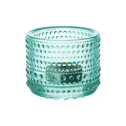 Kastehelmi tealight holder, water green, Iittala