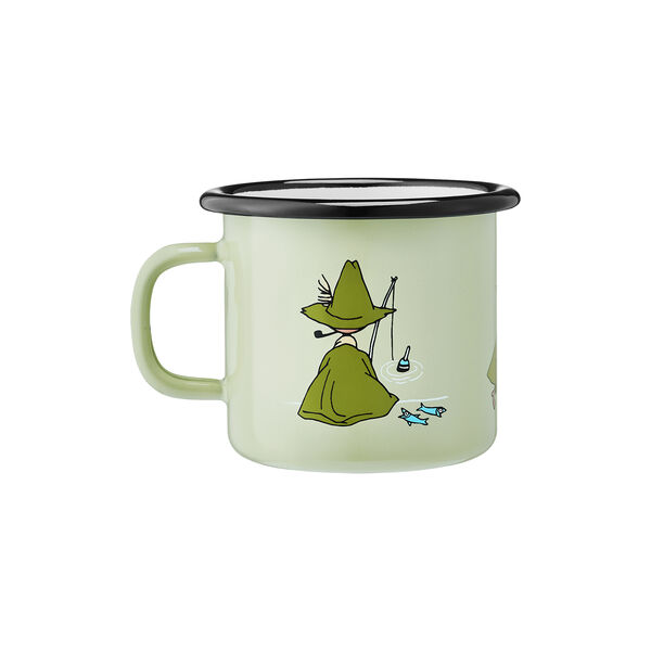 Moomin Snufkin enamel mug, Muurla
