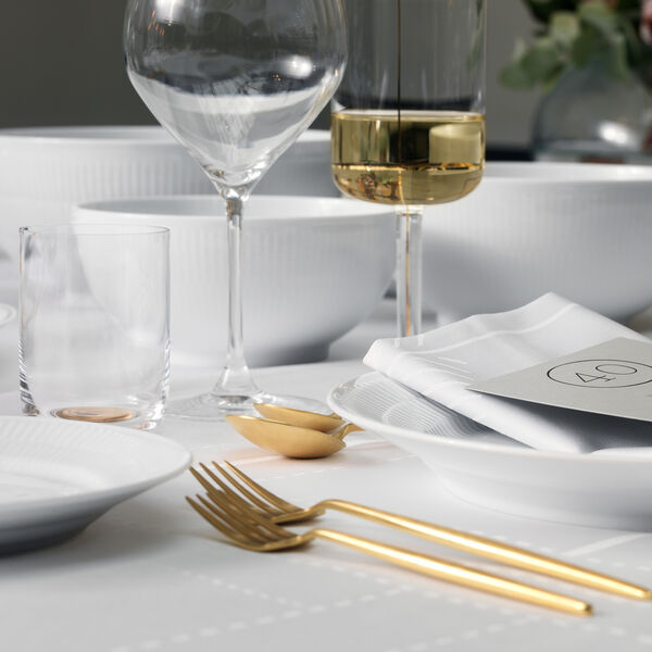 White Fluted Bowl 180 cl, Royal Copenhagen