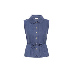 IRKUNIS Waistcoat, blue indigo, Atelier R&ecirc;ve