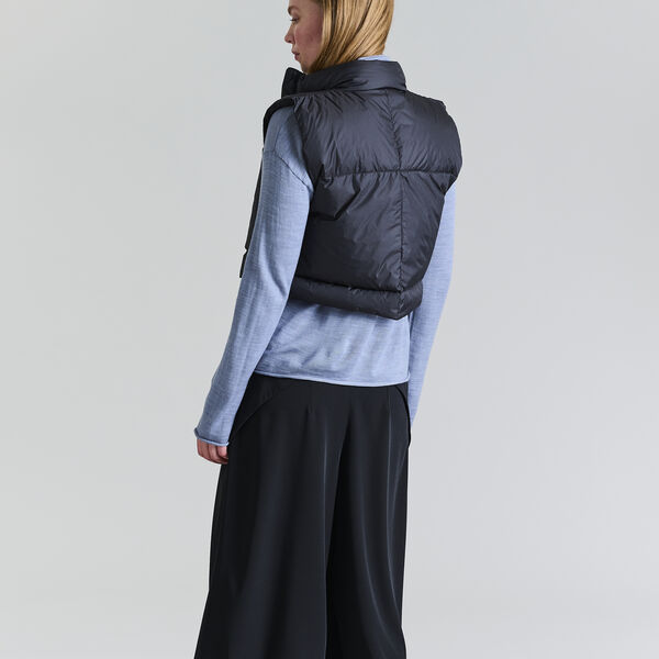 Feather down Short Vest, black Feather down Short Vest, black, BITTE KAI RAND