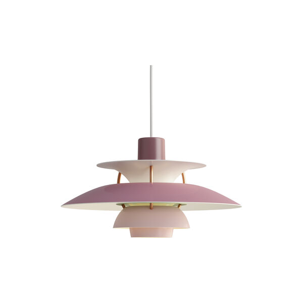 PH 5 Mini Pendant, hues of rosa, Louis Poulsen