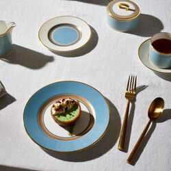 Heila Plate &Oslash; 15 cm, light blue/white/gold, Wedgwood