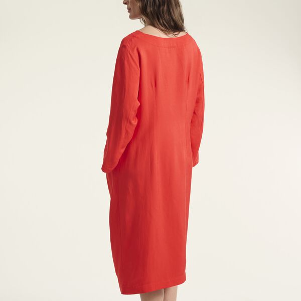 Kumamoto dress with pleats, fiery red, BITTE KAI RAND