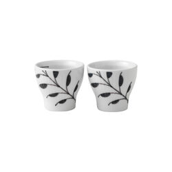 Black Fluted Mega Egg Cup, 2 pcs, Royal Copenhagen