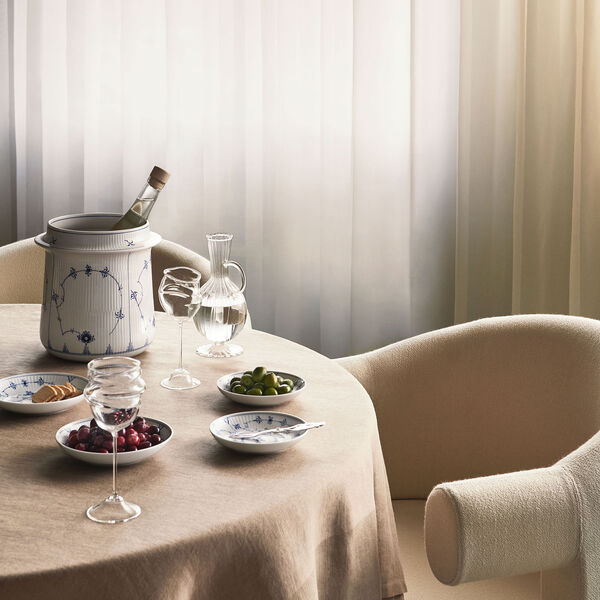 Blue Fluted Fluted Plain wine cooler 21.5 cm, Royal Copenhagen