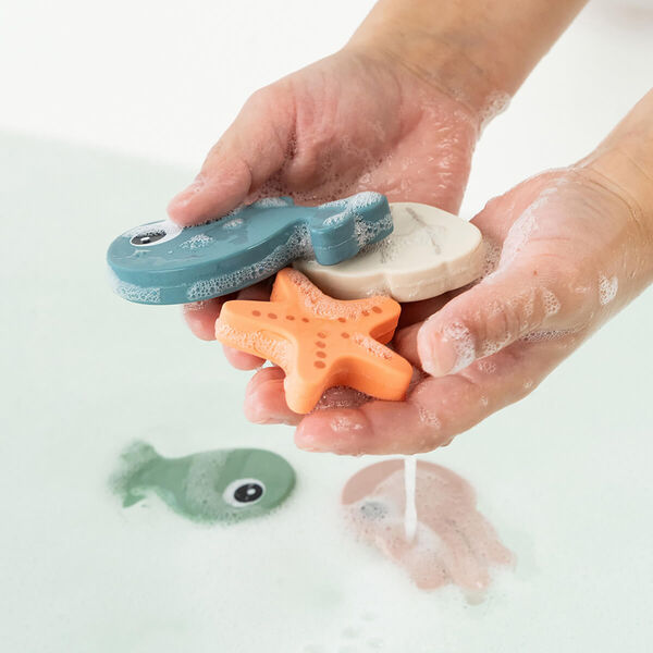 Sea Friends Bath Fishing Toy, colour mix, Done by Deer