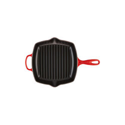 Signature Square Skillet Grill, cerise, Le Creuset