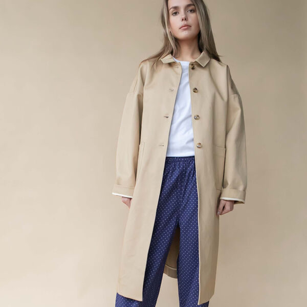 Felix Coat, sand beige, Studio Feder