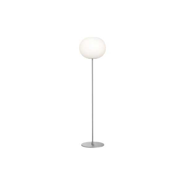 Glo-Ball F3 Floor Lamp, silver/opal, Flos