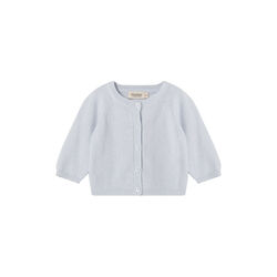 Tamla Cashmere Cardigan, light blue mel., MarMar Copenhagen