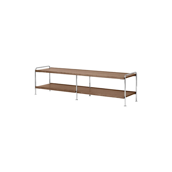 Alima NDS4 | Chrome/Walnut | Shelving System, &Tradition