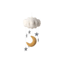 Moon & Stars Baby Mobile, beige, Sebra